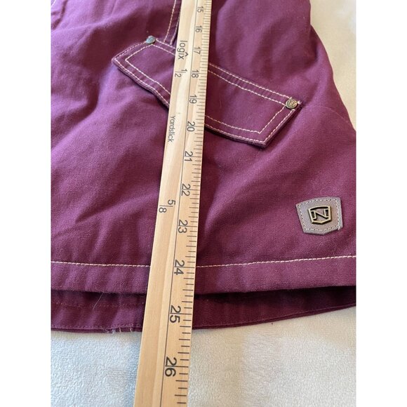 Noble Outfitters Womens Faux Fur Collar Quilted Vest XL Burgundy Gorpcore - Picture 4 of 11